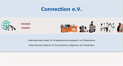 Desktop Screenshot of connection-ev.org
